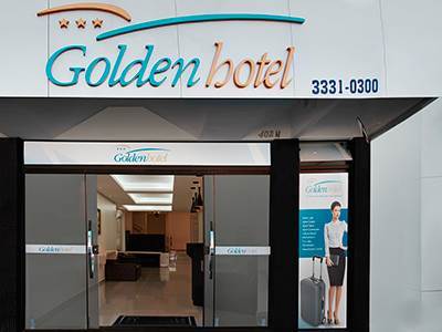 Golden Hotel - O Mais Central - Pet Friendly Шапеко Экстерьер фото